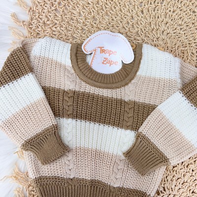 Conjunto Casaco de Linha e Calça Canelada - Areia Conjunto Casaco de Linha e Calça Canelada - Areia